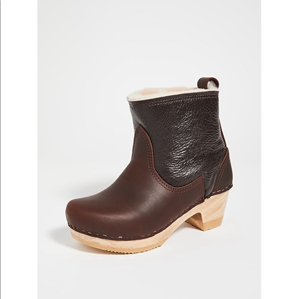 No. 6 Pull on Shearling Boots in Brown